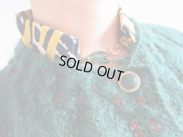 画像6: 【ゆるっと羽織る*】深みグリーンのニットカーディガン