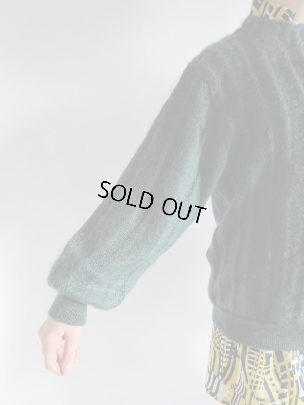 画像7: 【ゆるっと羽織る*】深みグリーンのニットカーディガン