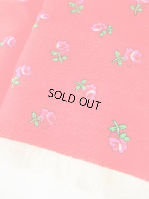 画像4: 【赤でチャーミングにインパクト*】小花柄スカーフ