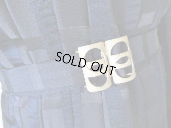 画像7: 【きっとこれからも*】濃紺正統派ワンピース