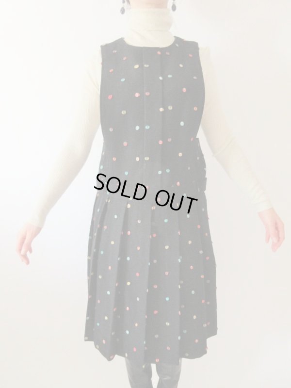 画像3: 【水玉のニュアンス*】立体水玉ワンピース