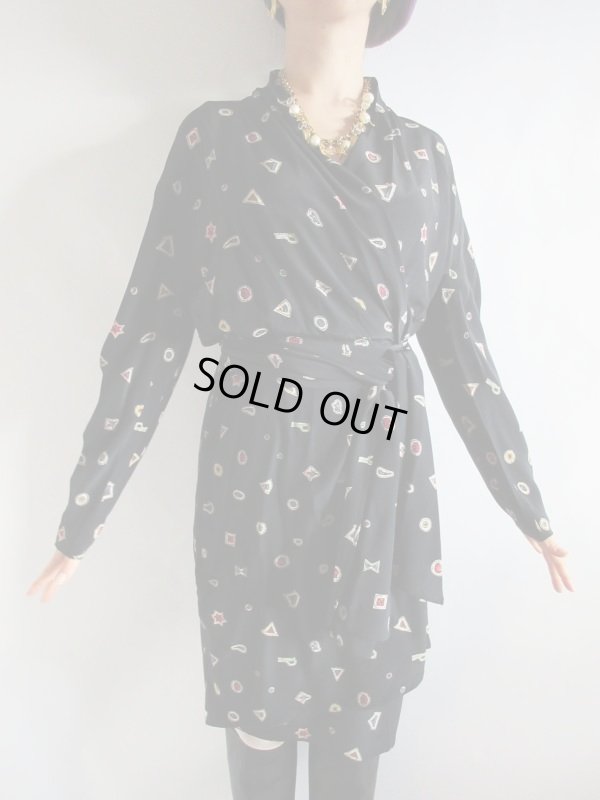 画像3: 【リッチなシルク*】Italy製ラップデザインワンピース