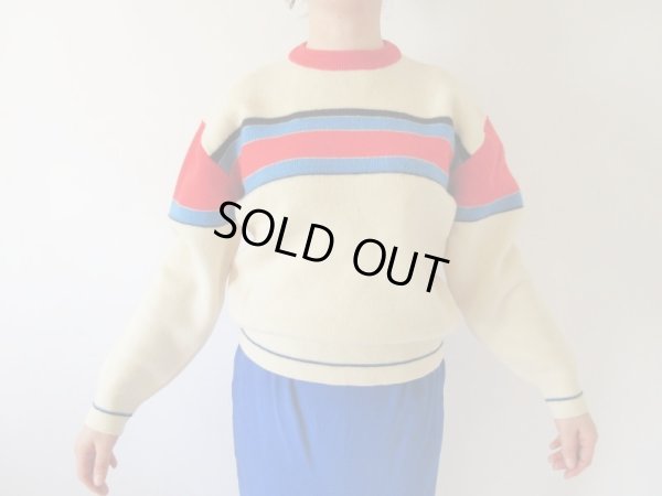 画像4: 【鮮度バツグン*】トリコロールボーダーニット