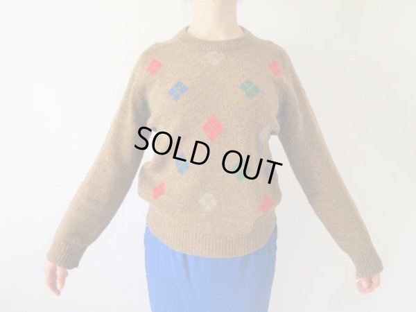 画像3: 【なつかしく可愛らしく*】アーガイルニット