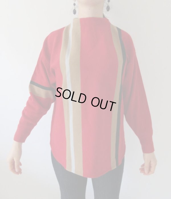 画像3: 【コケティッシュな魅力を*】レトロストライプニット