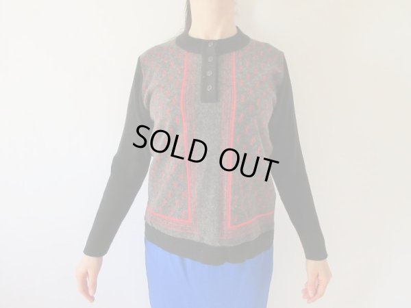 画像3: 【なつかしく可愛らしく*】切り替えデザインニット