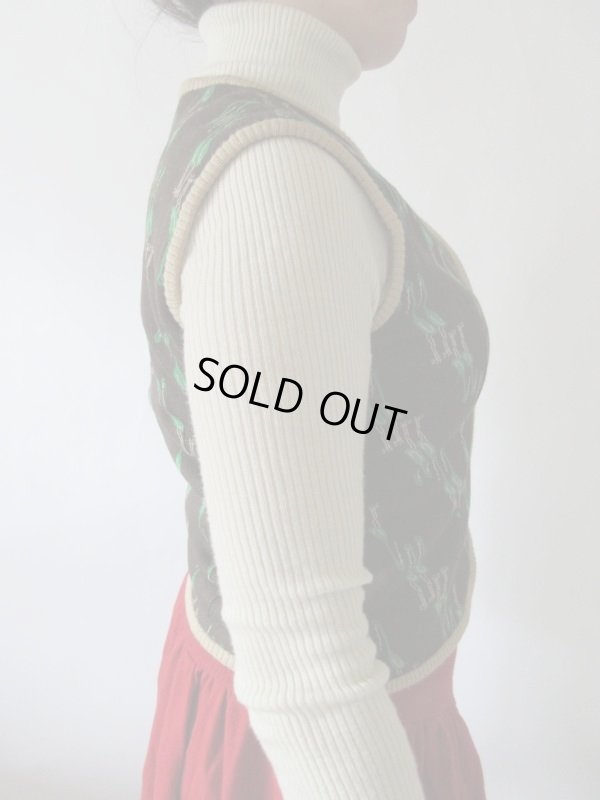 画像4: 【柄は楽しく*】Dead stock*鳥さん柄ベスト