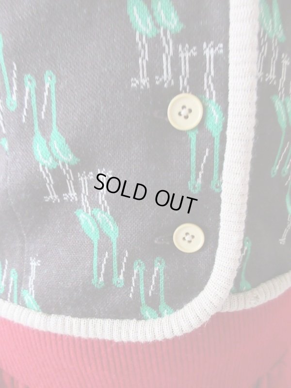 画像7: 【柄は楽しく*】Dead stock*鳥さん柄ベスト