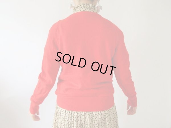 画像5: 【優しいカシミア素材*】トマトレッドのカーディガン