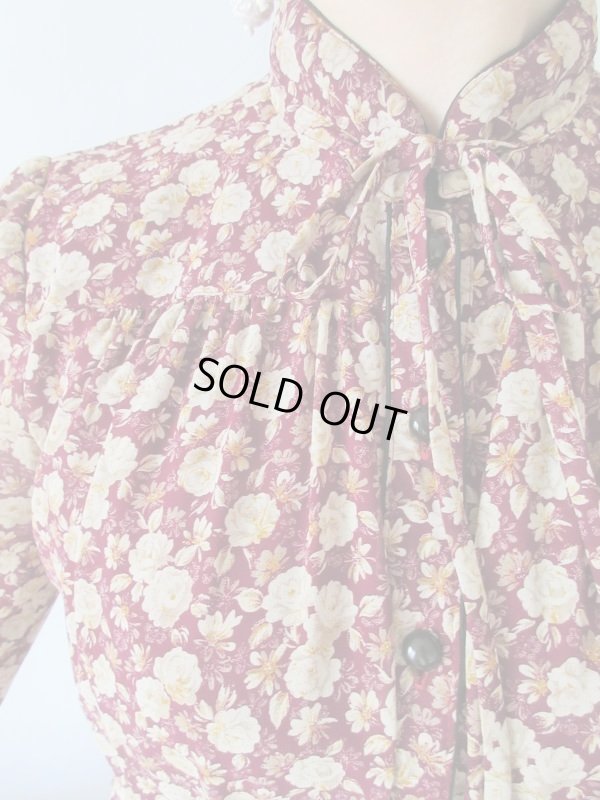 画像6: 【ドラマチックなシルエット*】クラシカルフラワーワンピース 