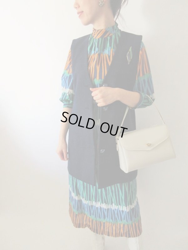 画像9: 【大胆な色使い*】カラフル配色ワンピース