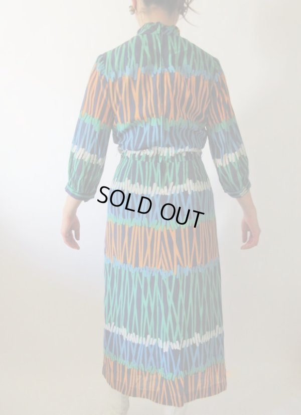 画像5: 【大胆な色使い*】カラフル配色ワンピース