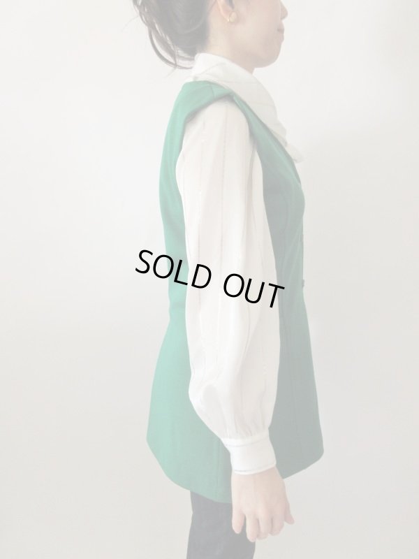 画像4: 【目に飛び込んでくるインパクト*】鮮やかグリーンのロングベスト