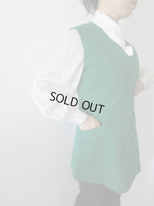 画像9: 【目に飛び込んでくるインパクト*】鮮やかグリーンのロングベスト