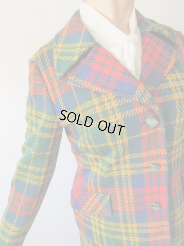 画像8: 【原色の鮮やかさに脱帽*】Dead stock*カラフルチェックのセットアップ