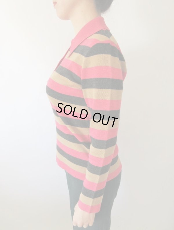 画像4: 【さりげなく可愛く*】チャーミング配色のボーダーニット