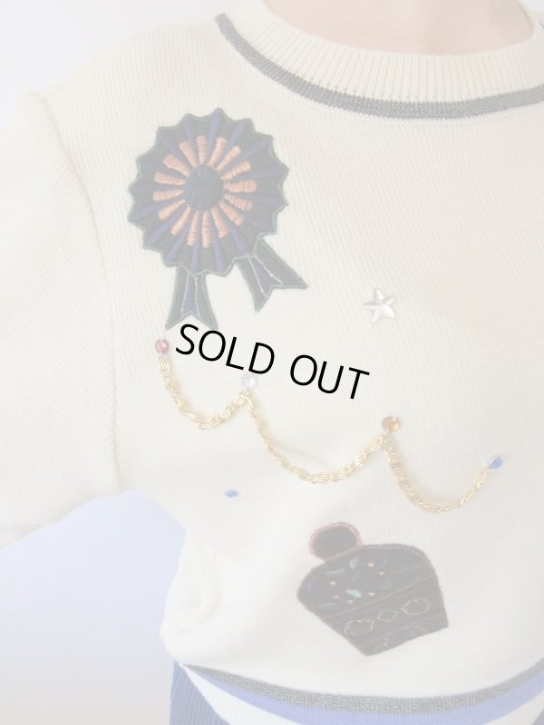 画像6: 【レディーの遊び心*】レディーなモチーフデザインニット