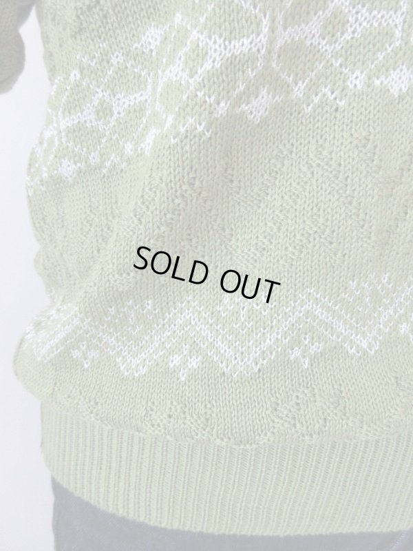 画像7: 【当時販売価格12800円*】Dead stockシルバー糸デザインニット