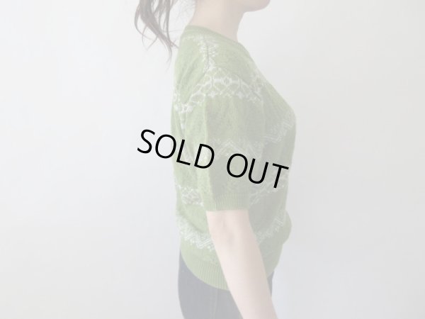 画像4: 【当時販売価格12800円*】Dead stockシルバー糸デザインニット