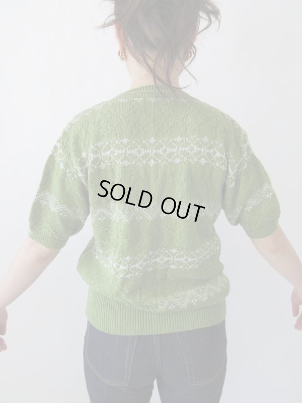 画像5: 【当時販売価格12800円*】Dead stockシルバー糸デザインニット