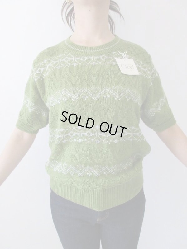 画像3: 【当時販売価格12800円*】Dead stockシルバー糸デザインニット