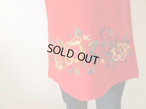 画像7: 【末広がりシルエット*】お花柄ステッチチュニック