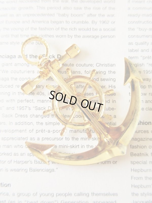 画像6: 【マリンな遊び心を*】Dead stock*イカリブローチ