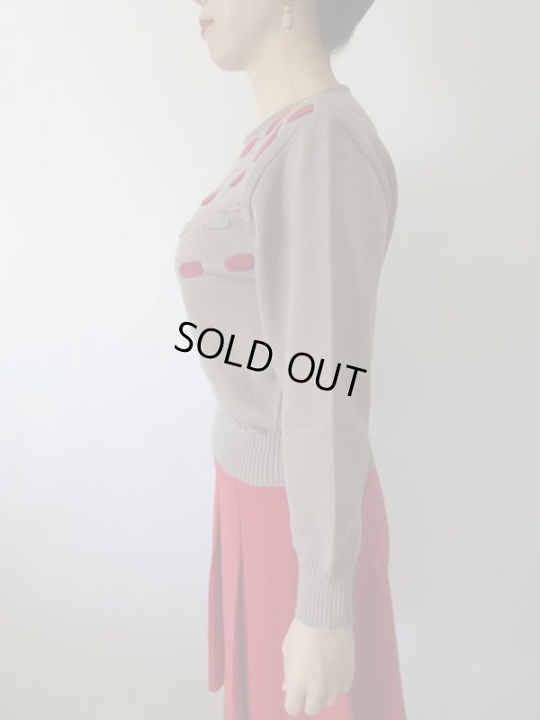 画像4: 【さりげなくレディーに*】ステッチデザインニット