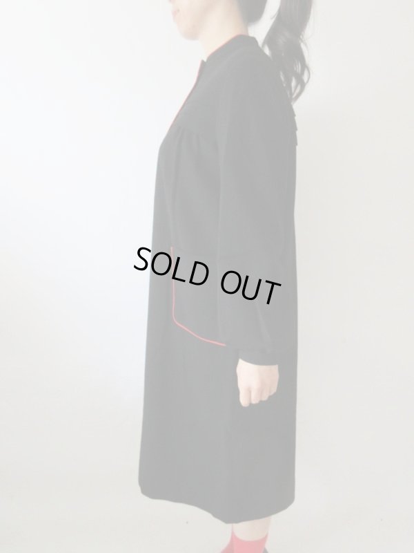 画像4: 【パリっ子みたいにこなれた感じで*】差し色レッドのゆったりワンピース