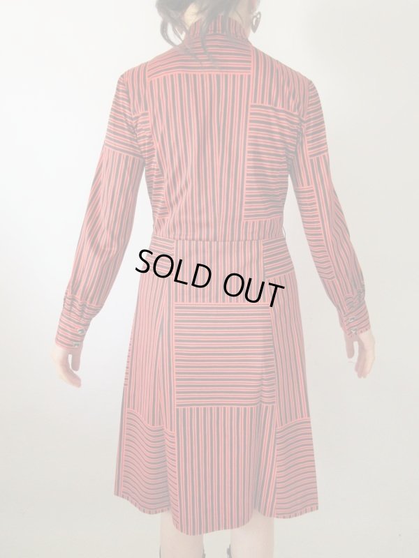 画像4: 【レトロモダンを気取るなら*】レトロデザインワンピース