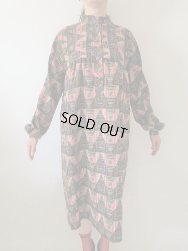 画像3: 【ゆったりサイズ*】アートデザインワンピース