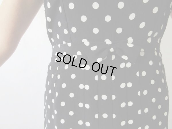 画像7: 【奇跡のDead stock*】レディーな水玉リボンのワンピース 