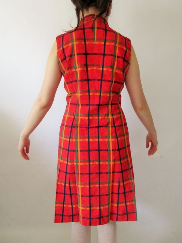 画像4: 【元気がわいてくる*】レトロチェックワンピース