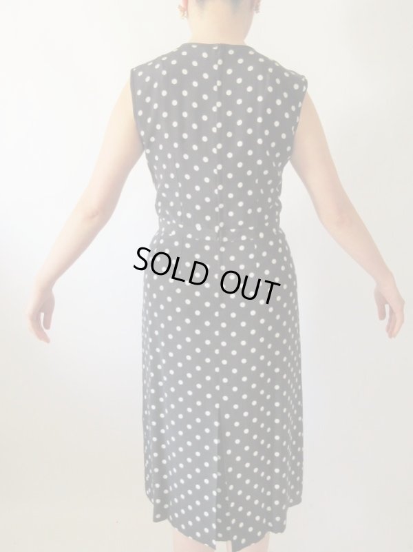 画像5: 【奇跡のDead stock*】レディーな水玉リボンのワンピース 