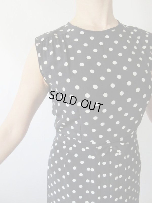 画像6: 【奇跡のDead stock*】レディーな水玉リボンのワンピース 