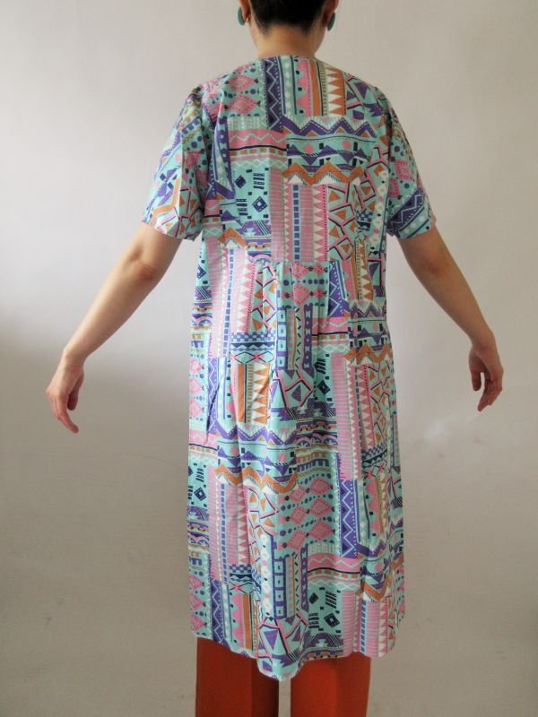 画像5: 【ゆったりsize*】アートデザインのコットンワンピース 