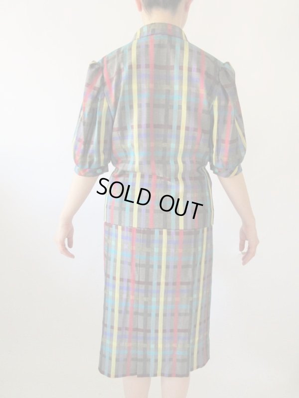 画像5: 【大人可愛いに自信アリ*】カラーチェックのセットアップ