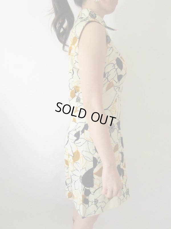 画像4: 【重ね着でロングシーズン楽しみたい*】お仕立て品*リーフ柄ワンピース