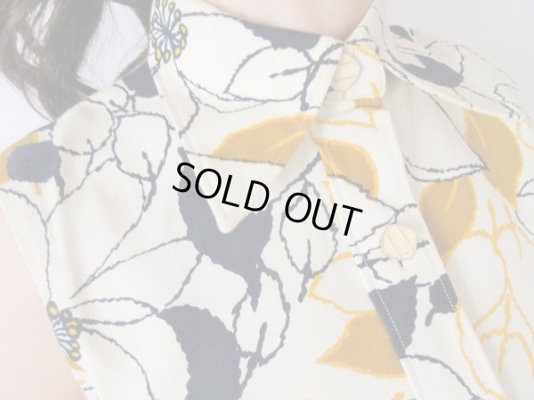 画像6: 【重ね着でロングシーズン楽しみたい*】お仕立て品*リーフ柄ワンピース