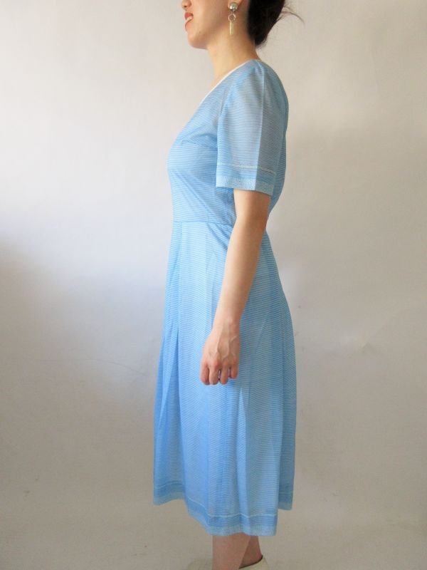 画像4: 【夏空が似合う*】爽やかストライプワンピース