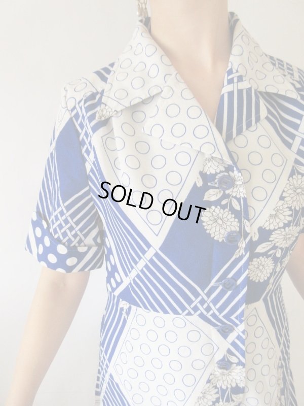 画像6: 【可愛く目立つ*】レトロフラワーワンピース