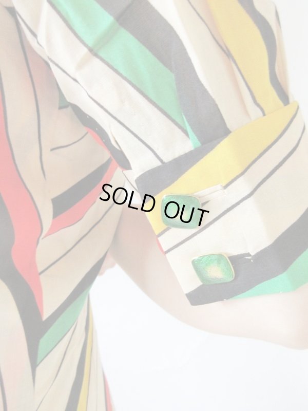 画像7: 【ムード満点に*】カラフルパフスリーブワンピース