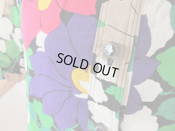 画像8: 【ゆったりサイズ*】オリエンタルフラワーワンピース