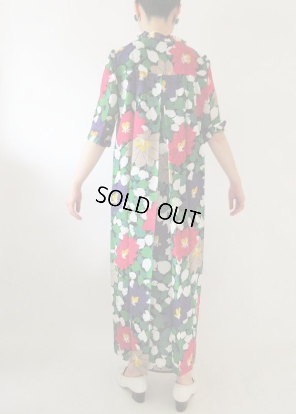 画像5: 【ゆったりサイズ*】オリエンタルフラワーワンピース
