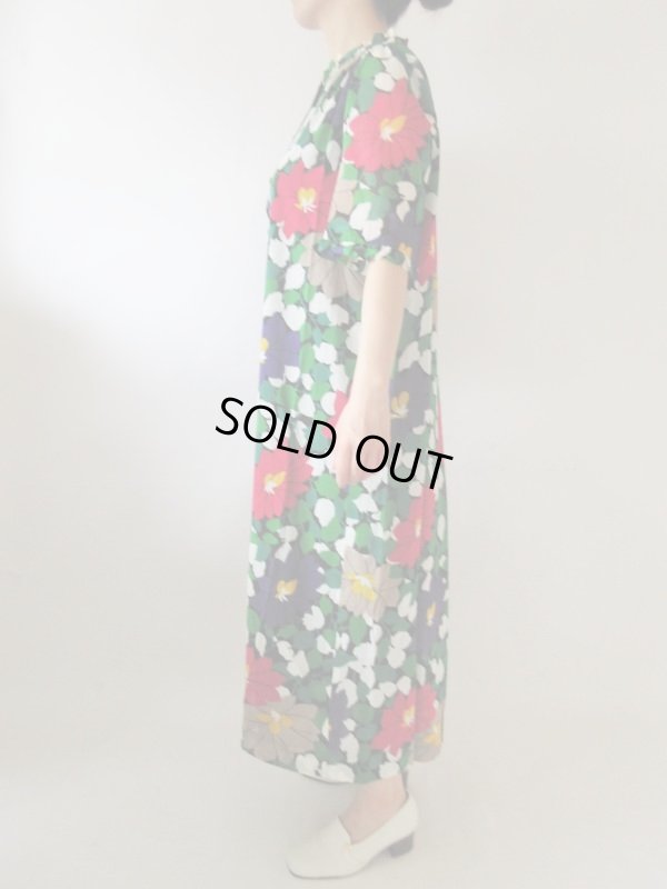 画像4: 【ゆったりサイズ*】オリエンタルフラワーワンピース