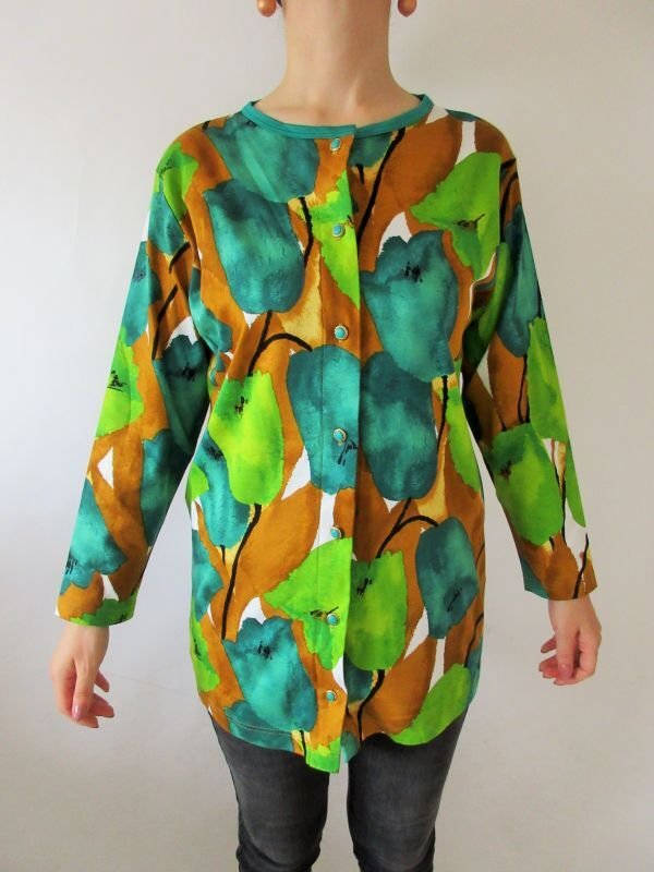 画像4: 水彩画アートフラワートップス