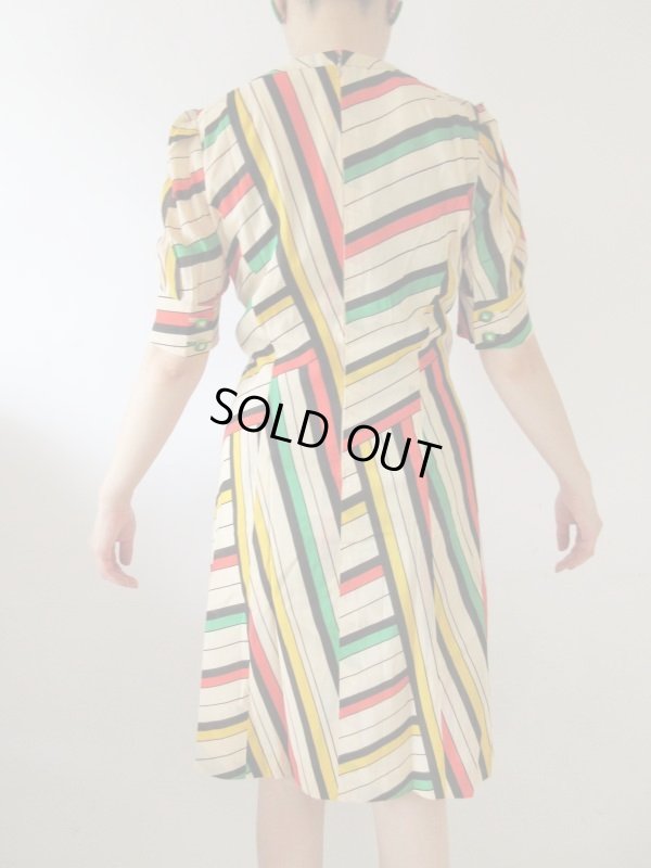 画像5: 【ムード満点に*】カラフルパフスリーブワンピース