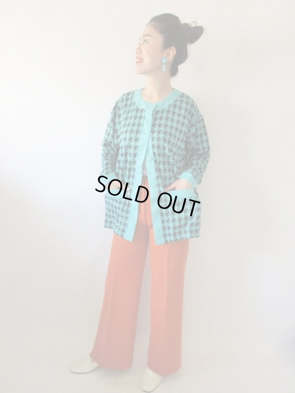 画像5: 【ゆったりsize*】未使用*千鳥柄カーディガン