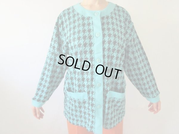 画像6: 【ゆったりsize*】未使用*千鳥柄カーディガン