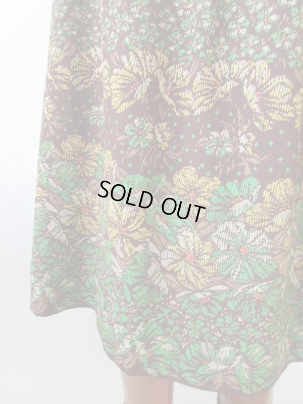 画像7: 【スカーフと2点セットでお届け*】Dead stock*フラワーデザインワンピース 